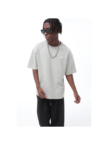 COFI 1453 T-Shirt Oversize Basic XL Grau-Melange in Grau-Melange