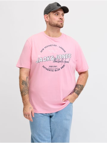 JACK & JONES PLUS T-shirt in Prism Pink