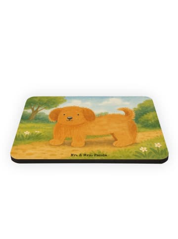 Mr. & Mrs. Panda magnet Hund Flauschig Design ohne Spruch in Weiß