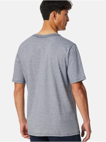 Schiesser Pyjamaoberteil T-Shirt - Mix + Relax in nachtblau