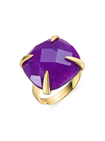 Luxenter Ring aus 925er Sterlingsilber verstellbar-Timbur purple