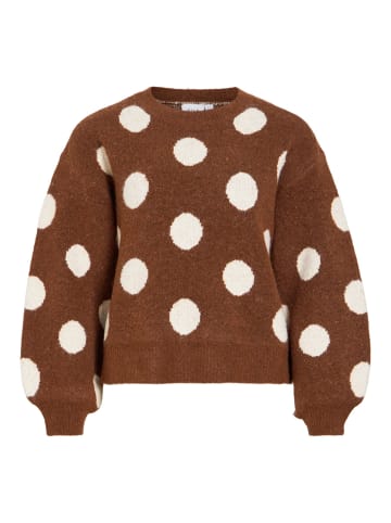 Vila Strickpullover in Chocolate Brown