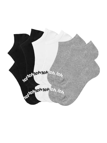 Bench Sportsocken in 4x schwarz, 4x weiß, 4x grau-meliert