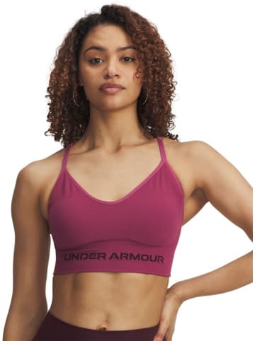 Under Armour Sport-BH "Vanish Seamless Low Bra" in Rot