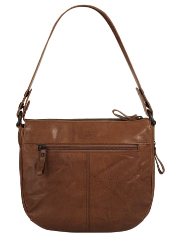 SPIKES & SPARROW Umhängetasche in cognac