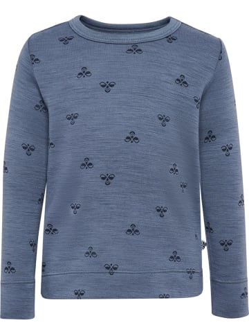 Hummel Shirt "Hmlmini Wool T-Shirt L/S" in Blau