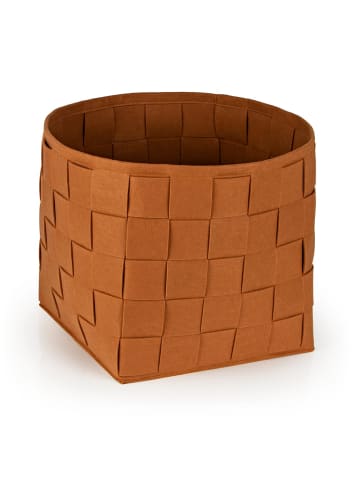 N8WERK Aufbewahrungskorb Filz 40cm rostbraun  Braun