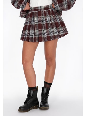 myMo ROCKS Women Skirt in burgundy check