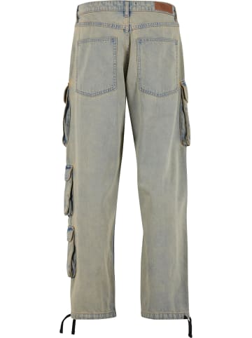 Urban Classics Urban Classics Cargo-Hosen in new light blue dirty washed