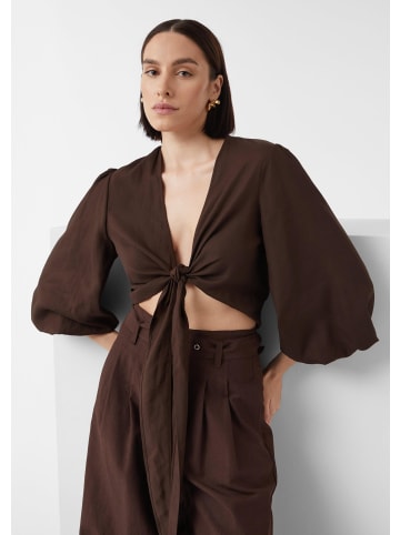comma Bluse in 8850_mokka
