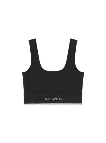 Marc O'Polo Crop-Top Seamless Waffle in Black