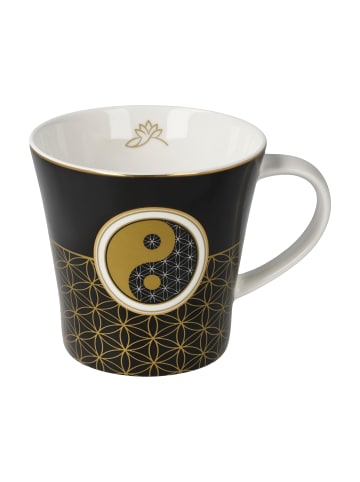 Goebel Coffee-/Tea Mug " Yin Yang Schwarz " in Bunt