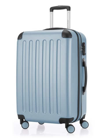 Hauptstadtkoffer Spree - Mittelgroßer Koffer Hartschale Trolley 65 cm, TSA, 74 L in Pool blau