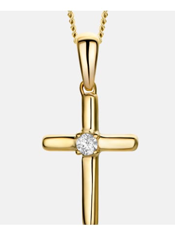 Diamant L'éternel Halskette aus 375 Gelbgold mit Diamant