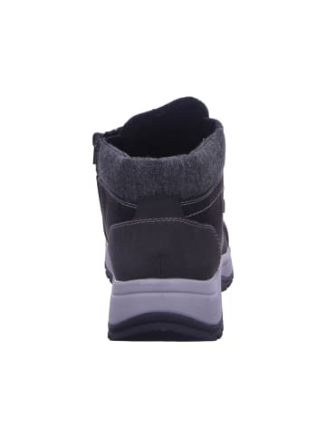 rieker Hightop-Sneaker in schwarz/schwarz/anthrazit