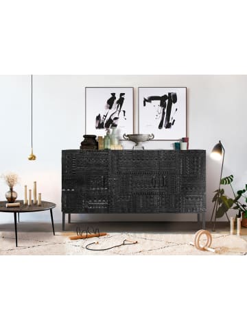 Giner y Colomer Sideboard aus Mangoholz und Eisenbeinen in Brown