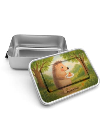 Mr. & Mrs. Panda Lunchdose Igel Kuchenstück Design ohne Spruch in Weiß