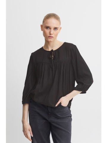 ICHI Langarmbluse IHSELIS MS - 20118543  Modische Bluse mit Lochspitze in schwarz