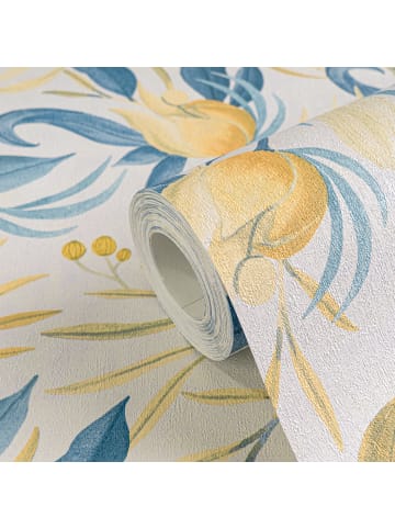 A.S. Création Tapete Botanical Dreams Blau-Gelb