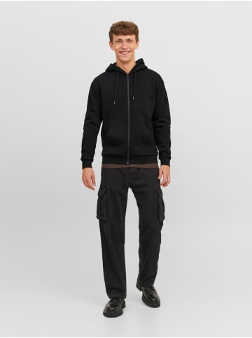 Jack & Jones Kapuzenjacke Regular Fit Hoodie JJEBRADLEY in Schwarz