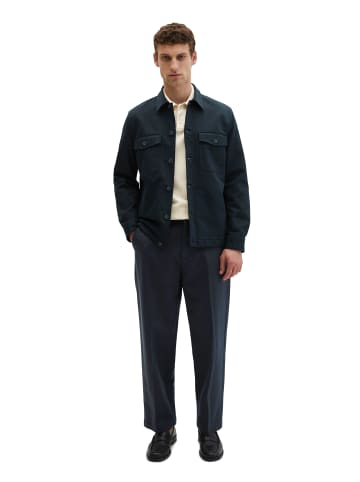 Marc O'Polo Sateen-Overshirt in Dark Navy