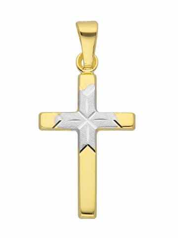 Adeliás 333 Gold Kreuz Anhänger in gold