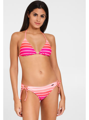 Venice Beach Triangel-Bikini in pink-gestreift