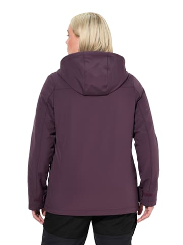 Ulla Popken Softshelljacke in dunkle brombeere