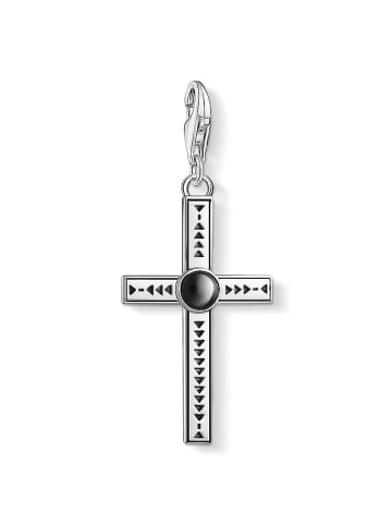 Thomas Sabo Charm "Ethno Kreuz Onyx" in Silber