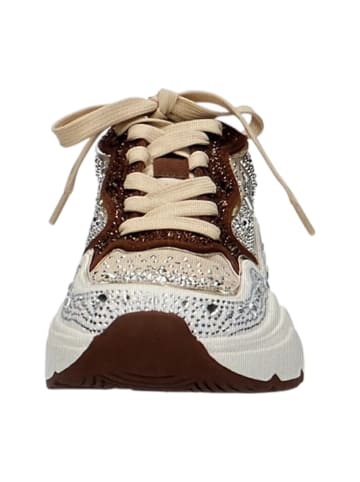 La Strada Sportliche Schnürschuhe in Beige