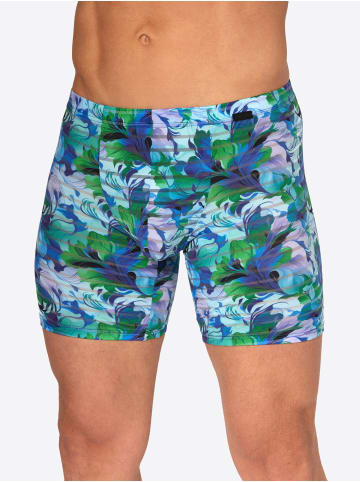 Olaf Benz Langer Boxer RED2559 Bikerpants in blue flower
