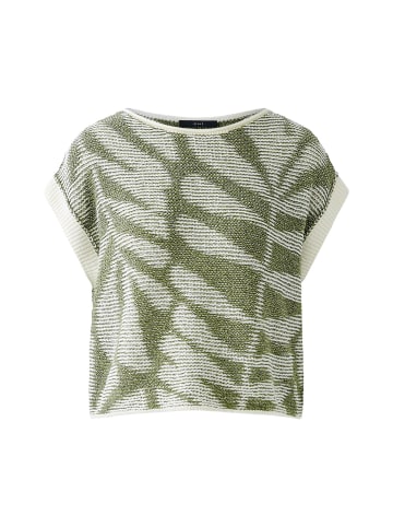 Oui Pullunder in white green