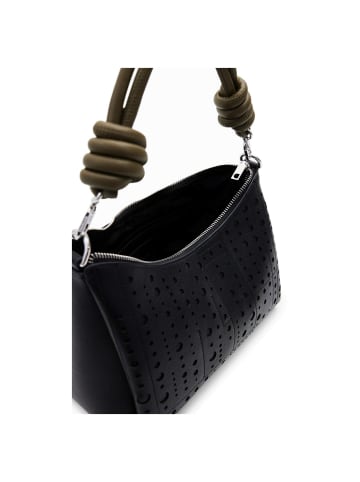 Desigual Bloomer Mayari - Schultertasche 25 cm (black) in schwarz