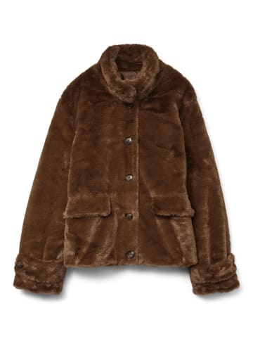 Vero Moda Kunstfell Jacke in Emperador