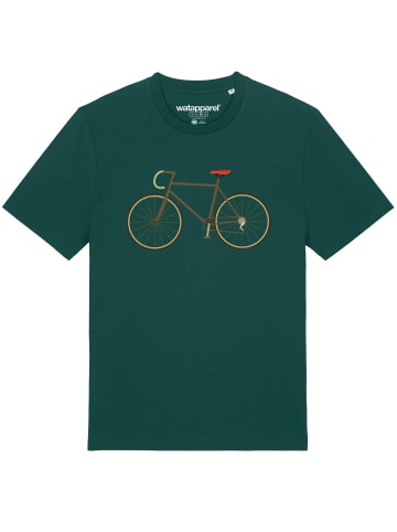 wat? Apparel T-Shirt Fahrrad in Dunkelgrün