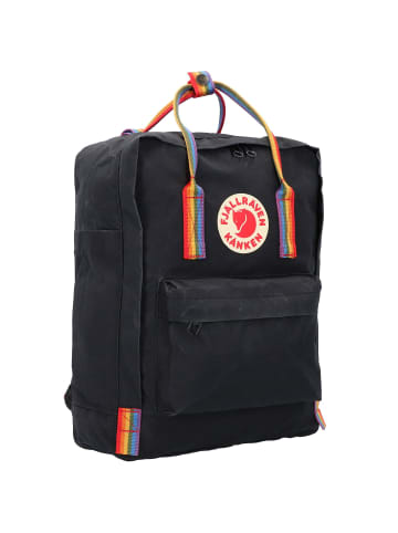 FJÄLLRÄVEN Kanken Rainbow Rucksack 38 cm in black-rainbow pattern