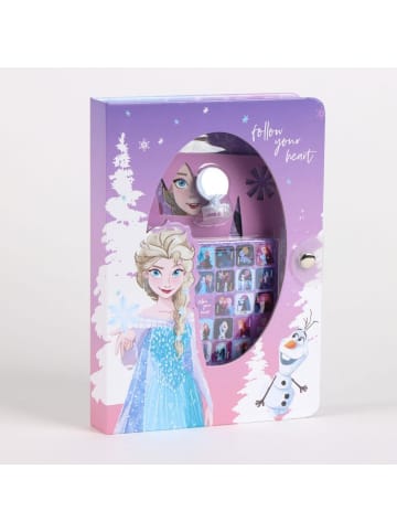 Disney Frozen Schreibset Kinder Notizbuch inkl. Aufkleber & Stifte