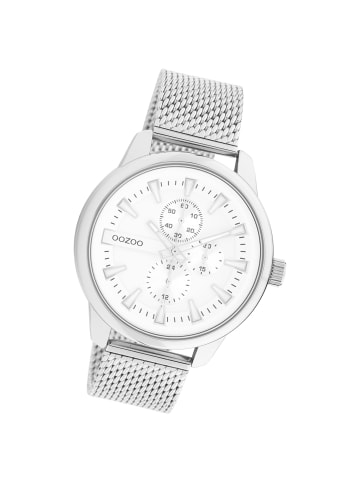 Oozoo Armbanduhr Oozoo Timepieces silber groß (ca. 45mm)