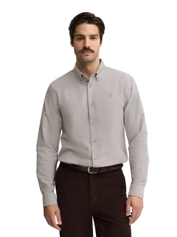 Polo Club Hemd MAN RIGBY GO OXFORD BRUSHED IO LONG SLEEVE REGULAR FIT in Braun