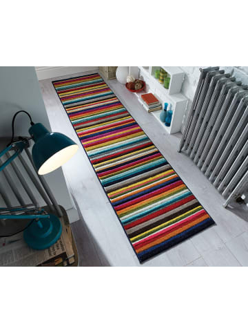 KADIMA DESIGN Luxuriöser pflegeleichter Teppich mit Streifenmuster