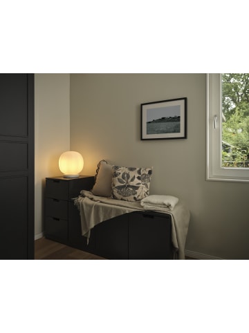 Osram Decor Glass Lantern Tischleuchte E27 Marmor Weiß 310mm