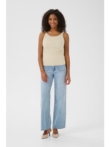 Kaffe Jerseytop KAcarna Tight fit in Feather Gray