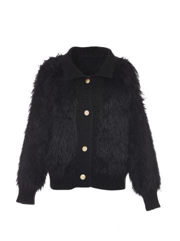 Poomi Damen Strickjacke in Schwarz