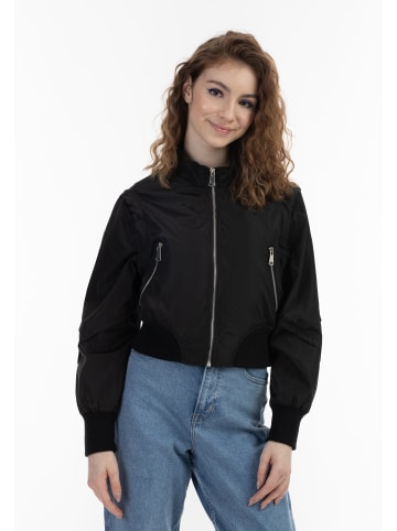 myMo Damen Blousonjacke in Schwarz