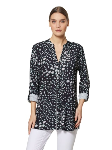 MADELEINE Langes Hemd mit feinem in schwarz / multicolor