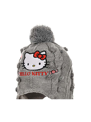 Hello Kitty Mütze mit Zöpfen Hello Kitty in Grau