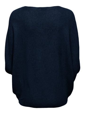 JACQUELINE de YONG Pullover Feinstrick Sweatshirt JDYNEW BEHAVE BATSLEEVE Sweater in Dunkelblau