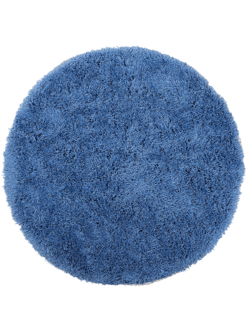 Beliani Shaggy CIDE in Blau - (W) 140 x (H) 7 x (L) 140 cm