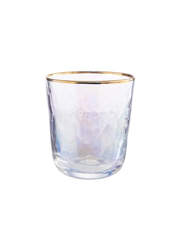 Butlers 6x Gläser mit Goldrand 280ml SMERALDA in Transparent