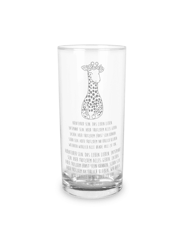 Mr. & Mrs. Panda Tumbler Giraffe Blumenkranz mit Spruch in Transparent
